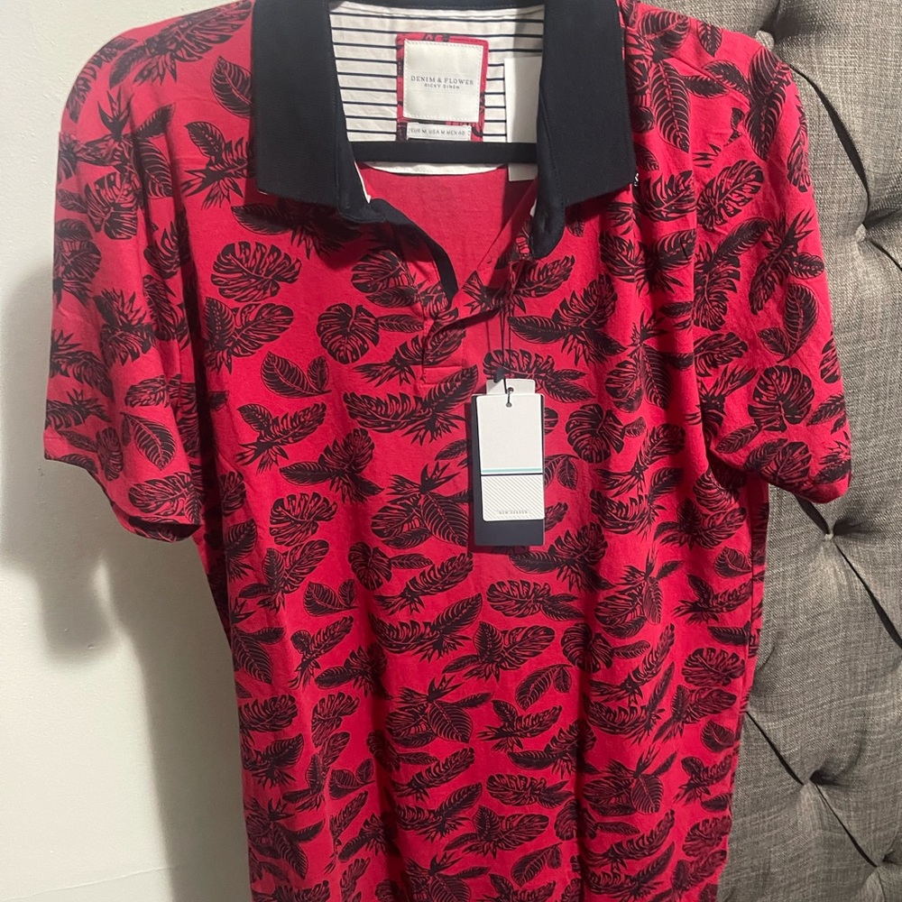 Men Graphic Print Polo